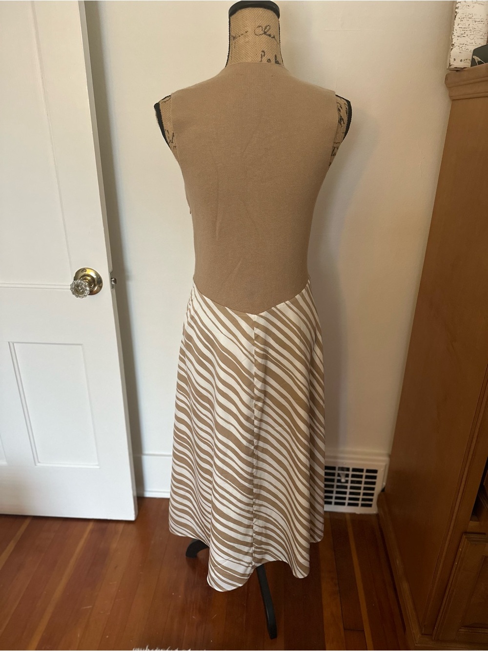 Ann Taylor Mixed Media A-Line Dress - Picture 5 of 7